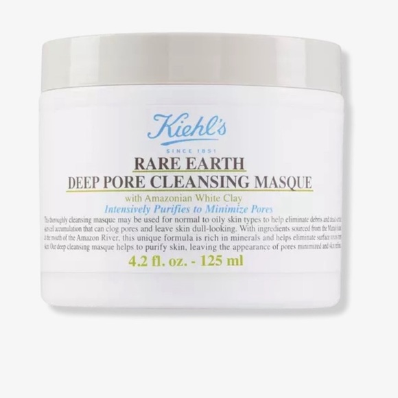 NEW Full Size Kiehl's Since 1851 Rare Earth Deep Pore Cleansing Mask 4.2 oz - Picture 3 of 11